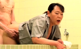 Luscious Japanese Mom Enjoying A Good Doggystyle Pounding