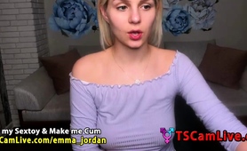 Hot Blonde Heshe Emma Jordan On Webcam 3