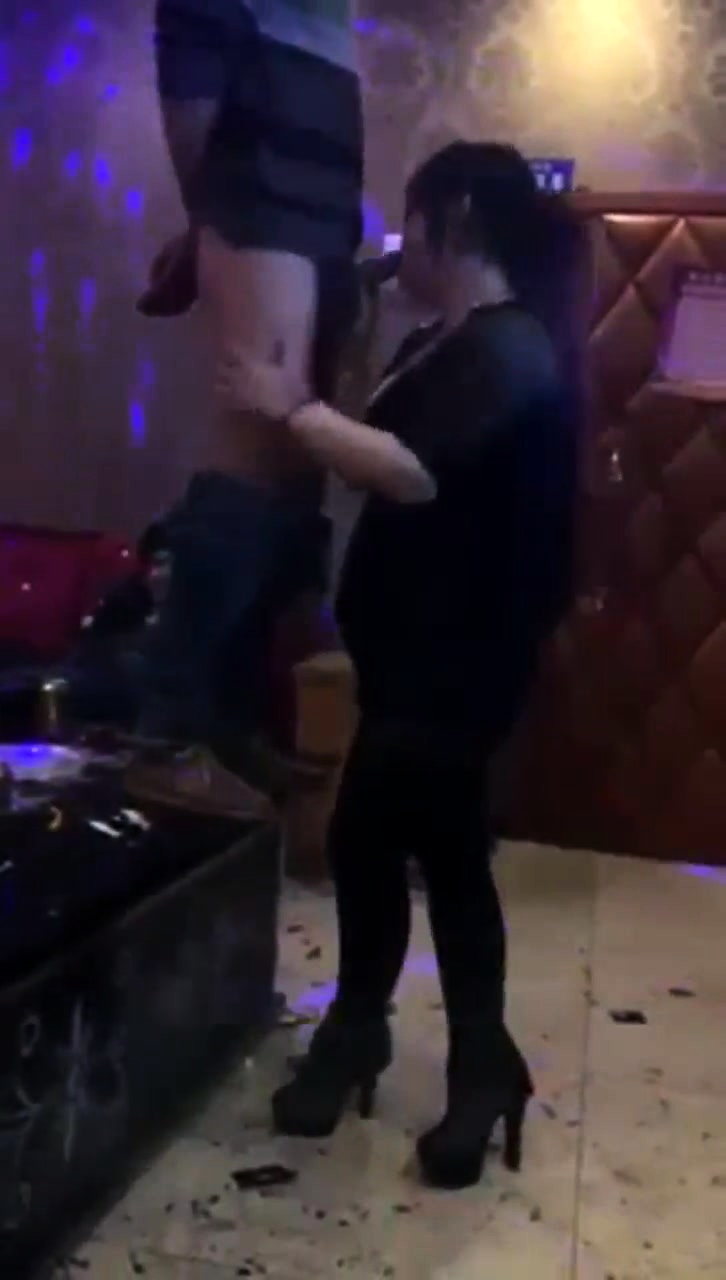 Blow job in the club