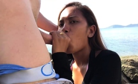Petite Amateur Thai Teen Sucking A Bwc