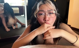 Asian Freak Gets Her Hunger For Cock And Cum Satisfied